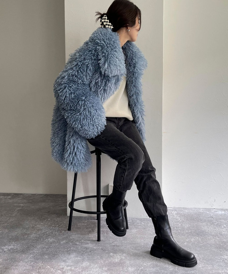 WEB限定】【JAKKE/ジャッキー】ANTONIA SHAGGY COAT（4-0335-6-28-902