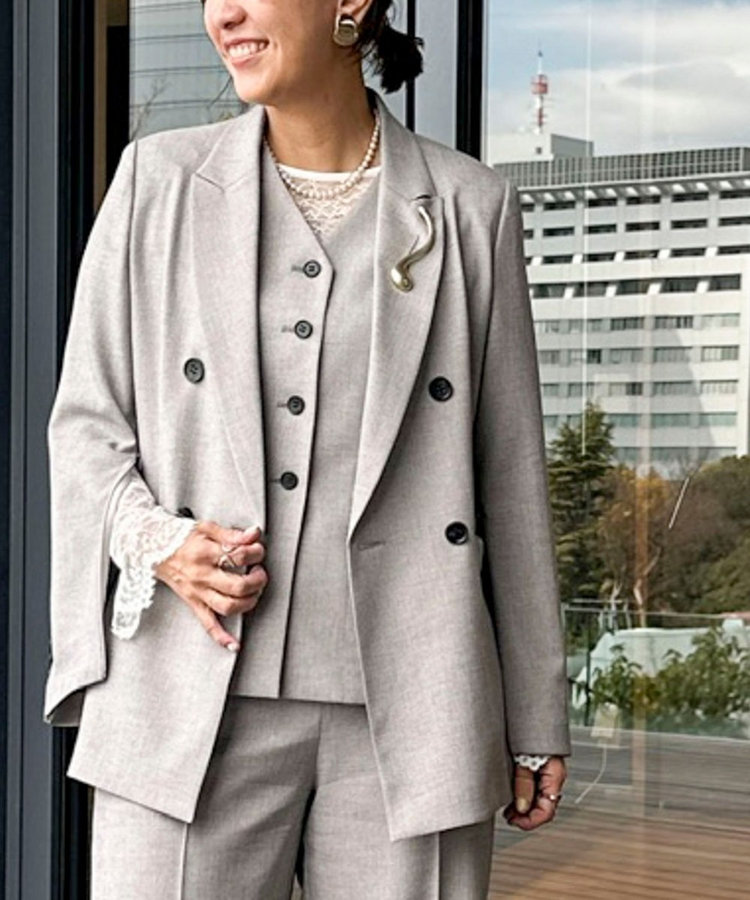 《セットアップ対応》ウォッシャブルドライシャーク2WAYスリットジャケット