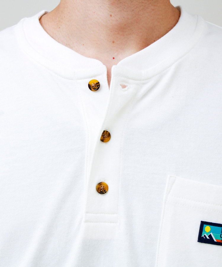 【Franklin Climbing/フランクリンクライミング】ヘンリーネックラベルTシャツ