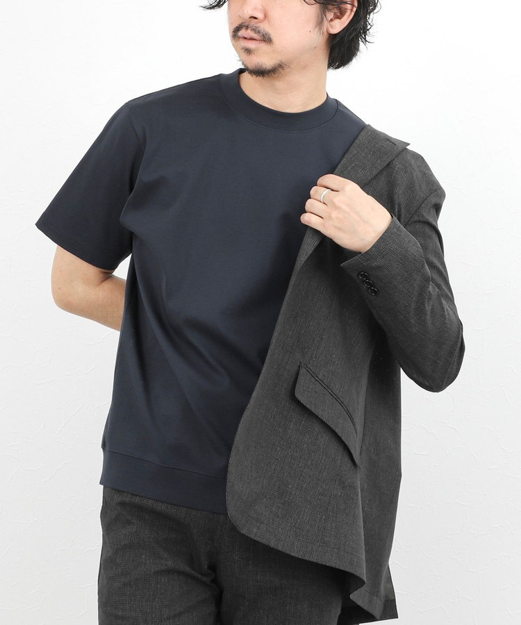 ［WEB限定 SPECIAL SALE！］《ビジカジ対応》シルケットスムース クルーネックドレスTシャツ 26SS