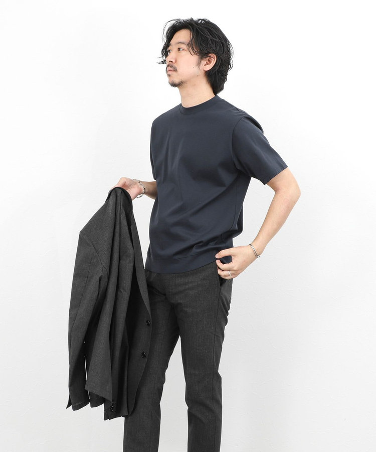 ［WEB限定 SPECIAL SALE！］《ビジカジ対応》シルケットスムース クルーネックドレスTシャツ 26SS