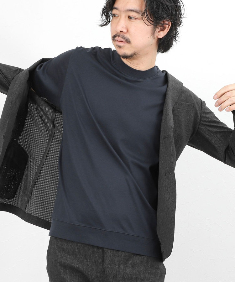 ［WEB限定 SPECIAL SALE！］《ビジカジ対応》シルケットスムース クルーネックドレスTシャツ 26SS