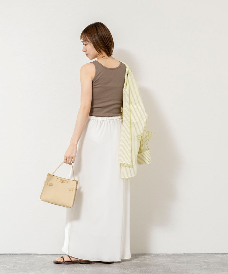 ［WEB限定 SPECIAL SALE！］ウォッシャブルカップ付きリブタンクトップ