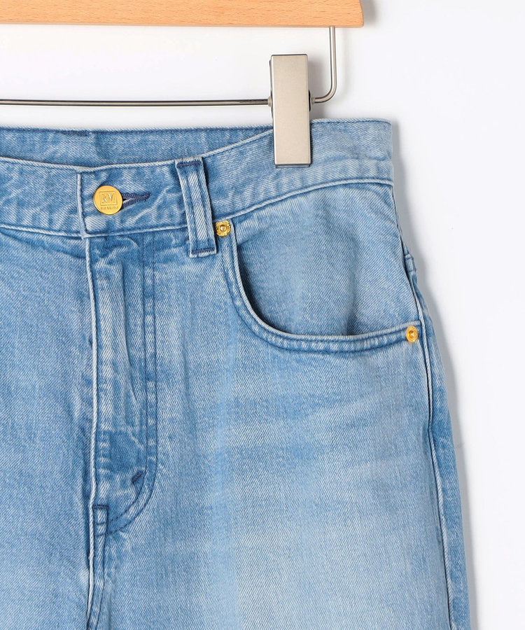 《5サイズ展開》【RM denim】センタープレス裾デザインデニム