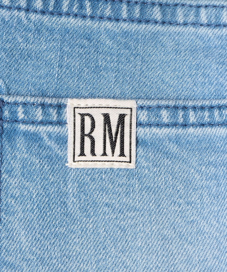 《5サイズ展開》【RM denim】センタープレス裾デザインデニム