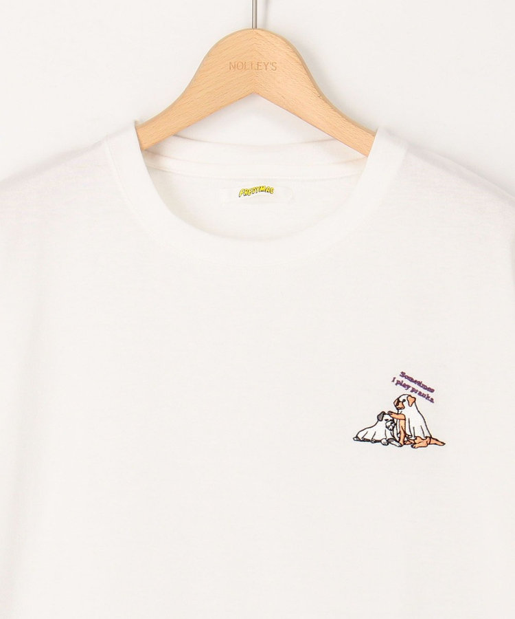 【FREDYMAC/フレディマック】【play pranks】お化け刺繍　度詰め天竺 ショートスリーブTEE