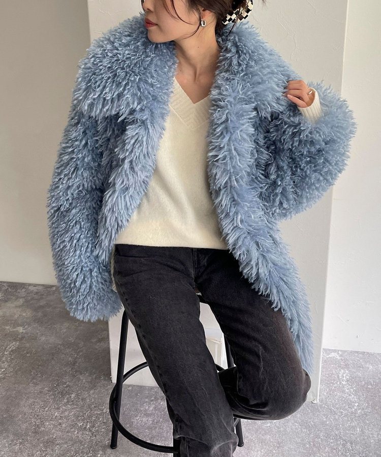 WEB限定】【JAKKE/ジャッキー】ANTONIA SHAGGY COAT（4-0335-6-28-902