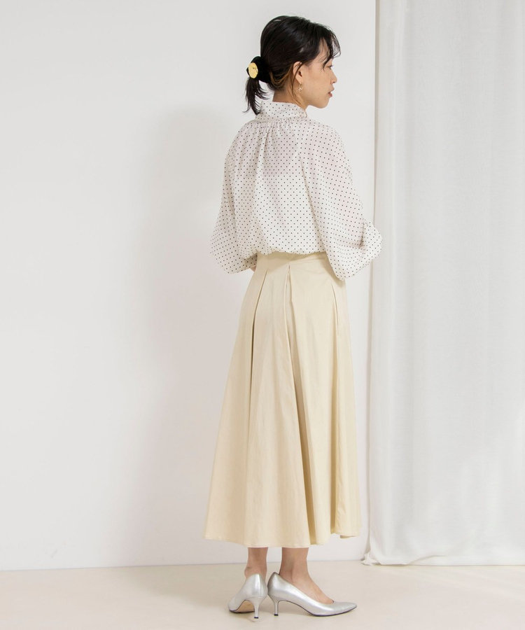 WEB限定 GW SPECIAL PRICE】タフタタックフレアスカート（4-0030