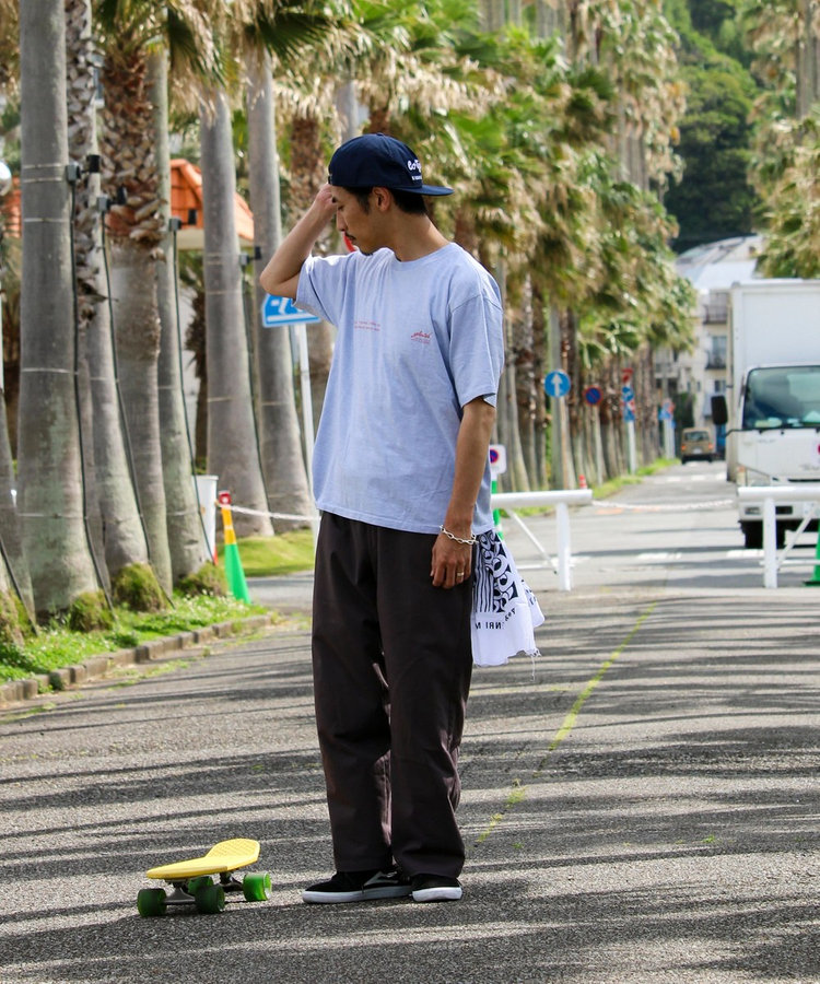 【SCREEN STARS/スクリーンスターズ】杢ボディ染め 配色ロゴ クルーネックカラーＴシャツ