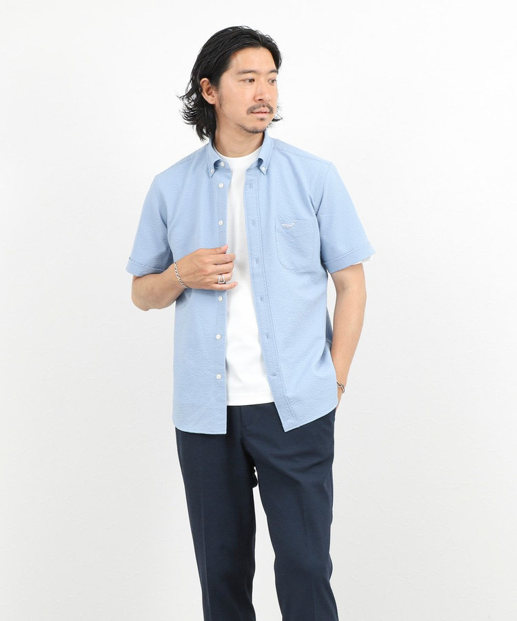 クジラBD S/S サッカー/オックス 半袖シャツ 26SS