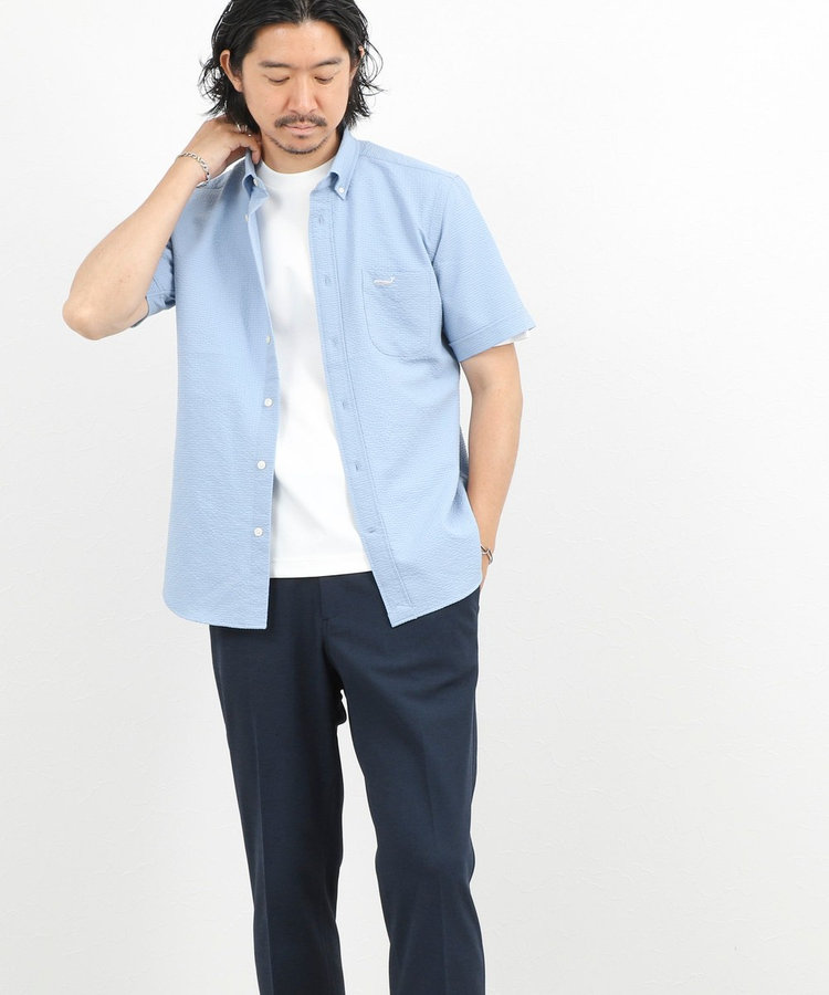 クジラBD S/S サッカー/オックス 半袖シャツ 26SS