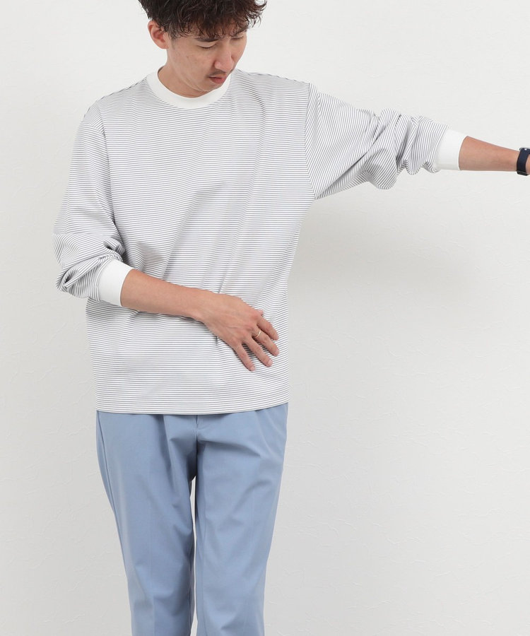 超長綿シルケットボーダーTシャツL/S 26AW