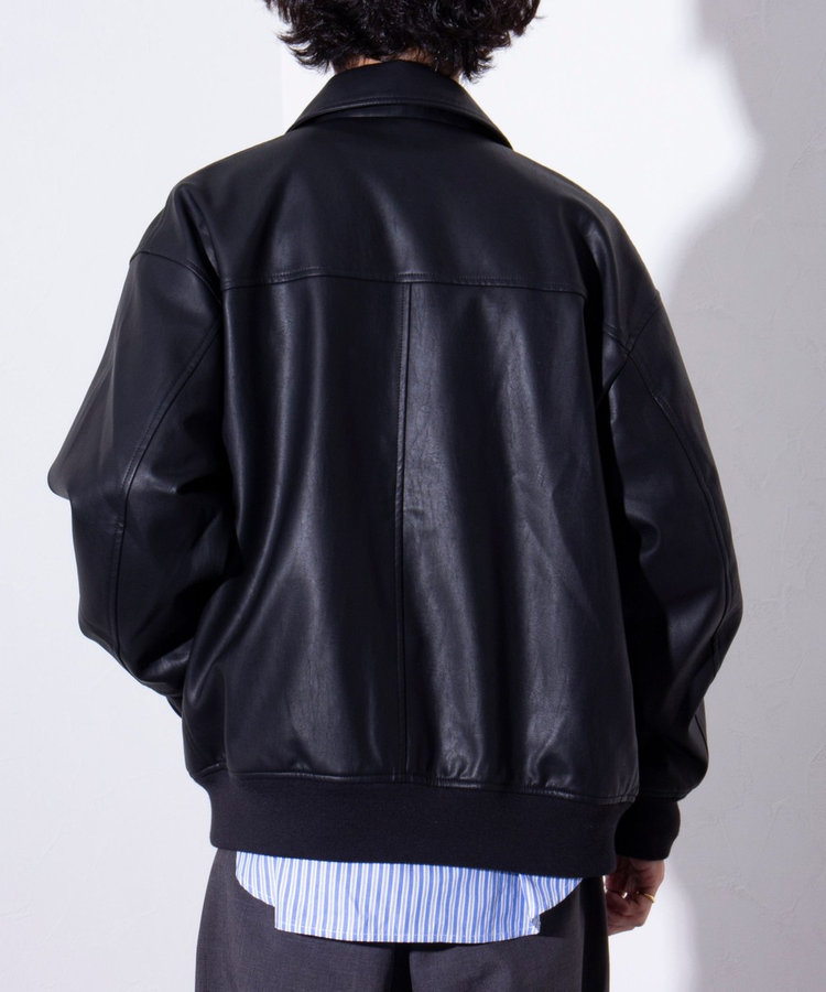 GLOSTER/グロスター】フェイクレザーブルゾン A-2 UNISEX（4
