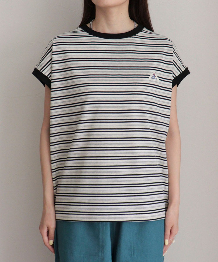 【GEVACO/ゲバコ】クルーネックフレンチスリーブTシャツ