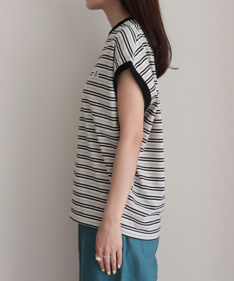 【GEVACO/ゲバコ】クルーネックフレンチスリーブTシャツ