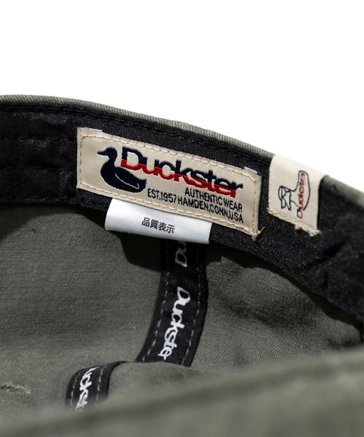 【Duckster/ダックスター】配色洗いツイルキャップ