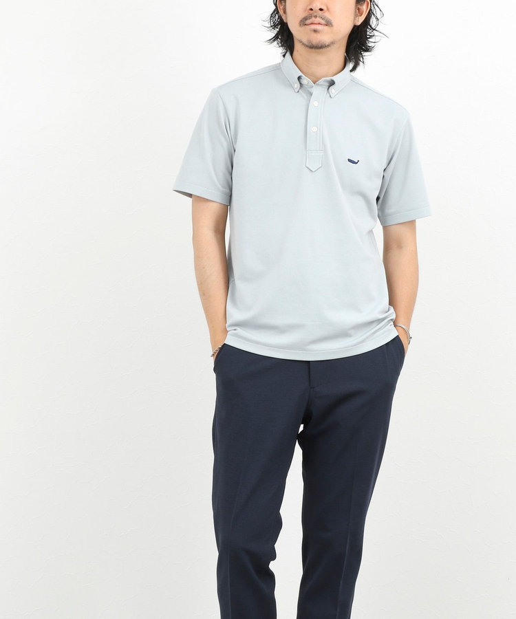 《ビジカジ対応》クジラ Polo ボタンダウンポロシャツ 26SS