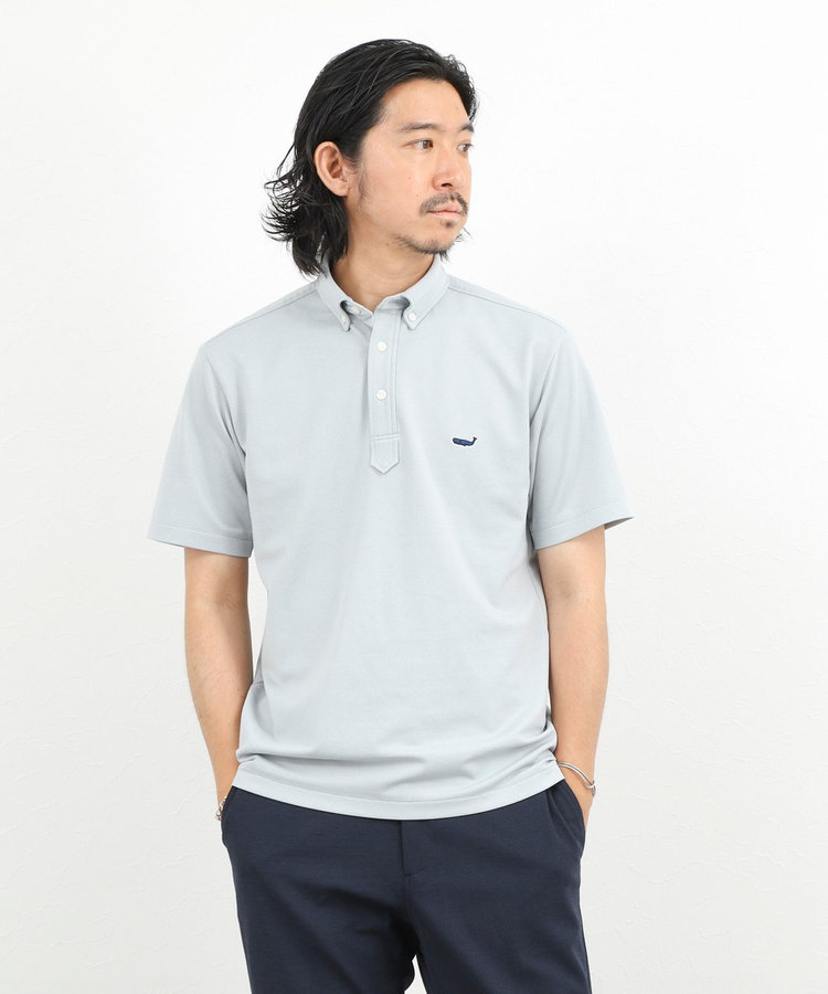 《ビジカジ対応》クジラ Polo ボタンダウンポロシャツ 26SS