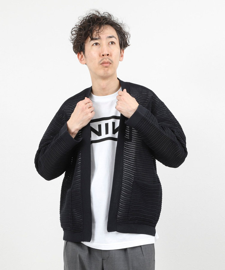 【WEB限定 GW SPECIAL PRICE】【BATONER/バトナー】SUMMER KNIT BUTTONLESS C/D 26SS / サマーニットボタンレスカーディガン