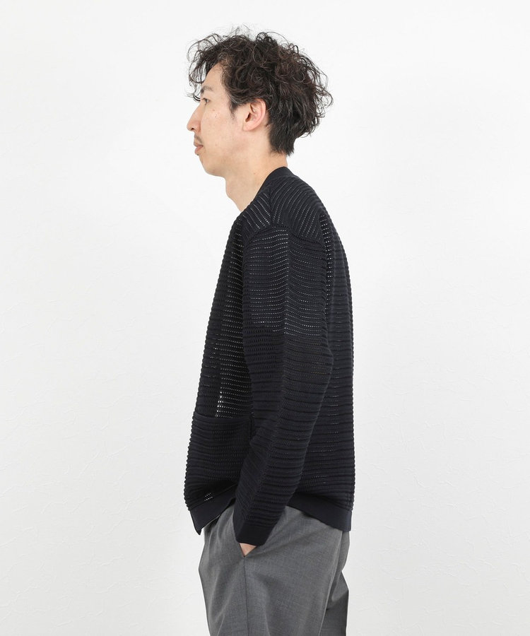 【WEB限定 GW SPECIAL PRICE】【BATONER/バトナー】SUMMER KNIT BUTTONLESS C/D 26SS / サマーニットボタンレスカーディガン