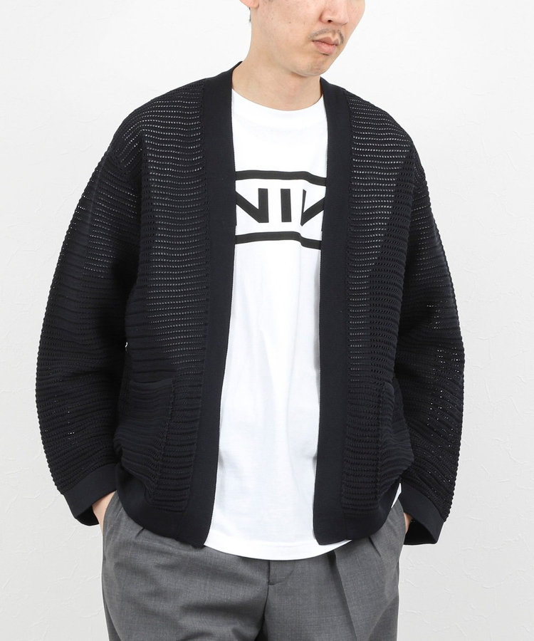 【WEB限定 GW SPECIAL PRICE】【BATONER/バトナー】SUMMER KNIT BUTTONLESS C/D 26SS / サマーニットボタンレスカーディガン
