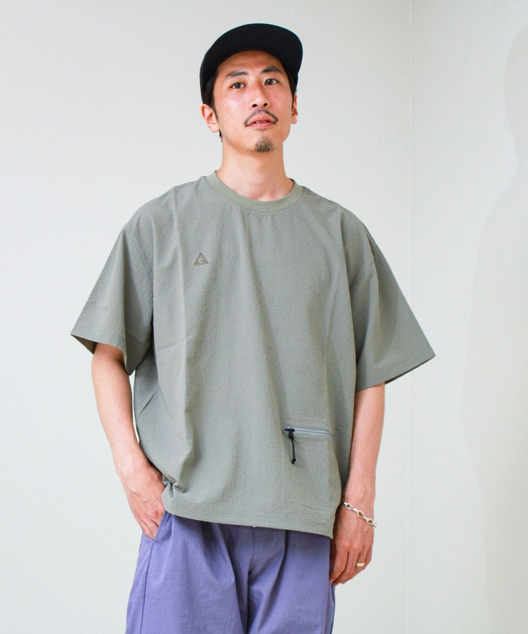 【GERRY/ジェリー】Seersucker Vent Mesh S/S PO Shirt