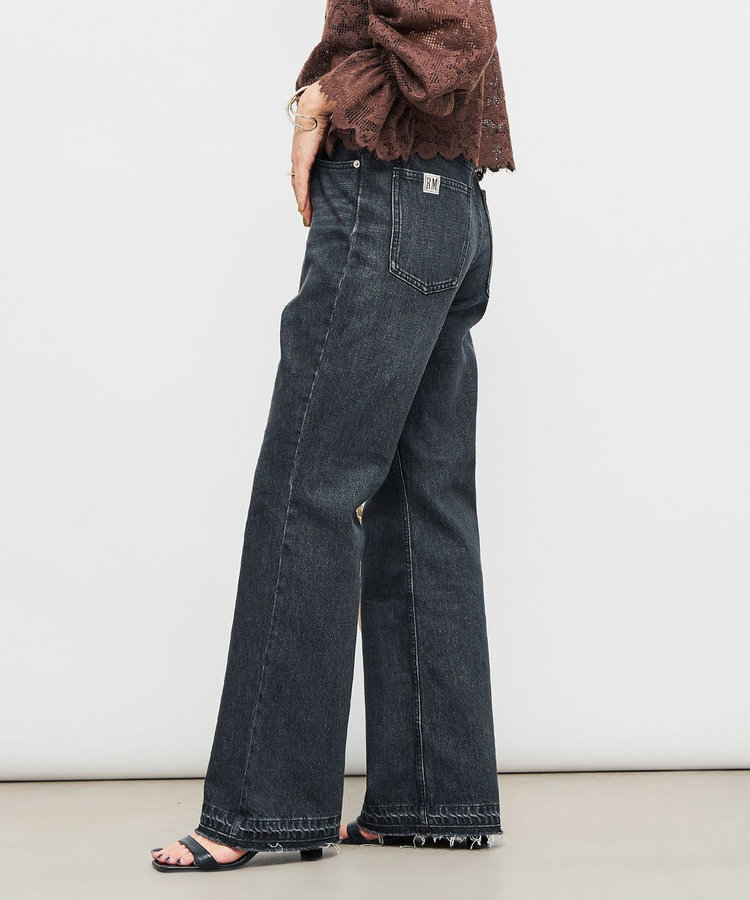 【RM denim】ハイウエストソフトフレアデニム