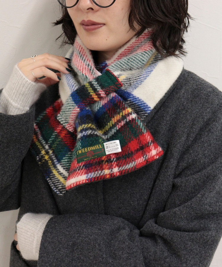 【TWEEDMILL/ツイードミル】別注カラーウール×フリースリバーマフラー