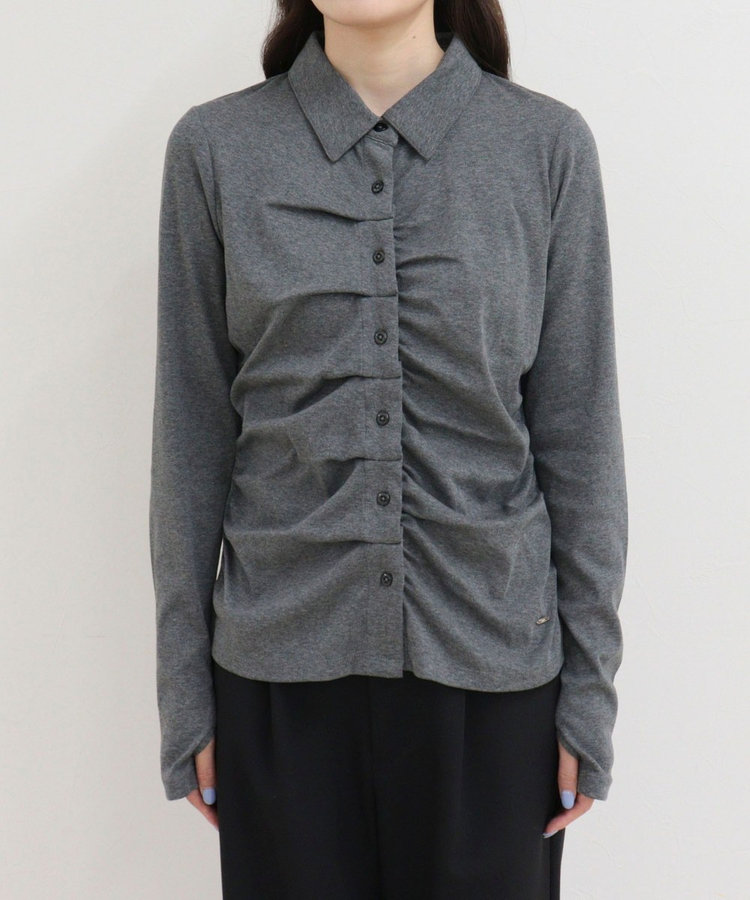 ［FREDY＆GLOSTER限定 TIME SALE！］フロントタックシャツカーディガン