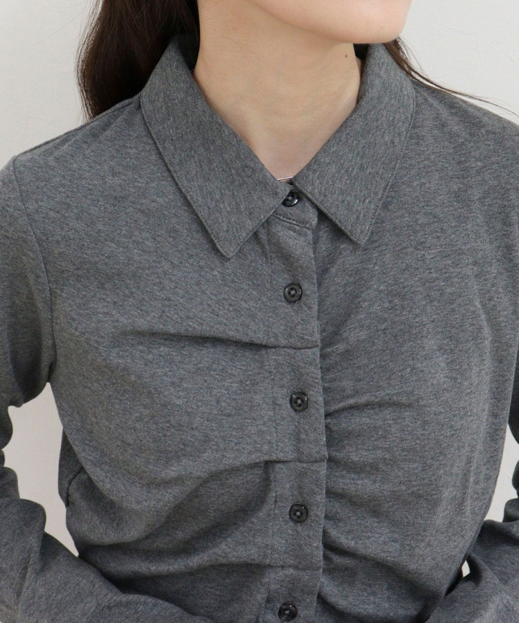［FREDY＆GLOSTER限定 TIME SALE！］フロントタックシャツカーディガン