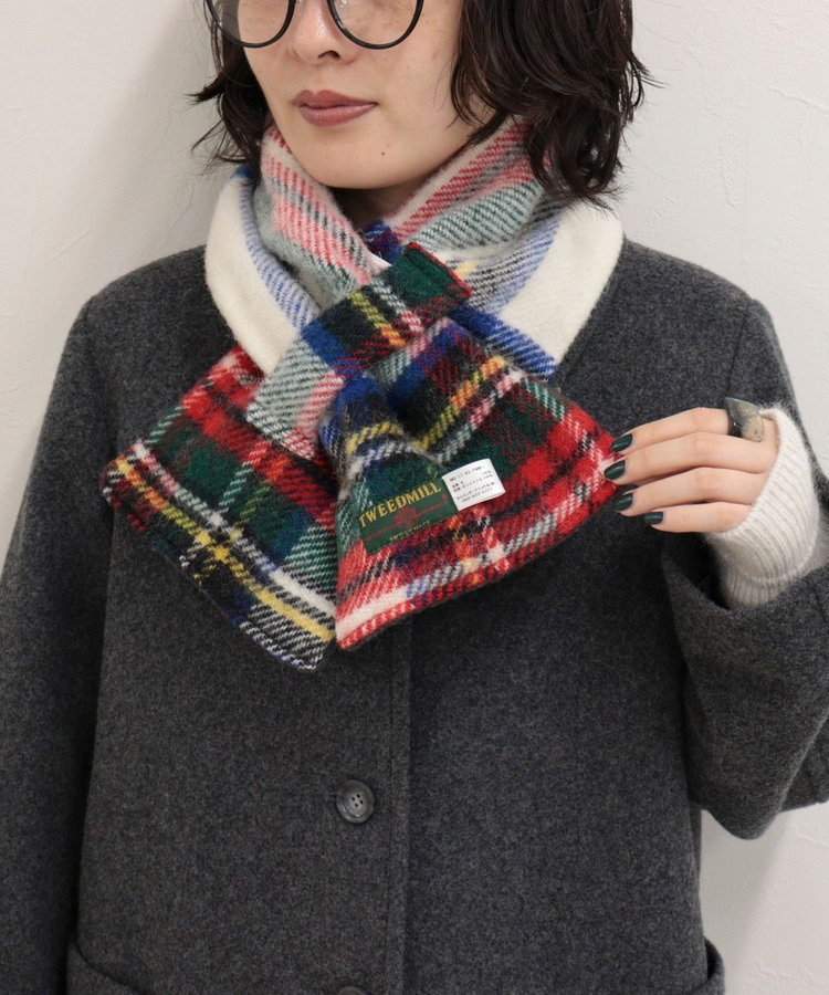 【TWEEDMILL/ツイードミル】別注カラーウール×フリースリバーマフラー