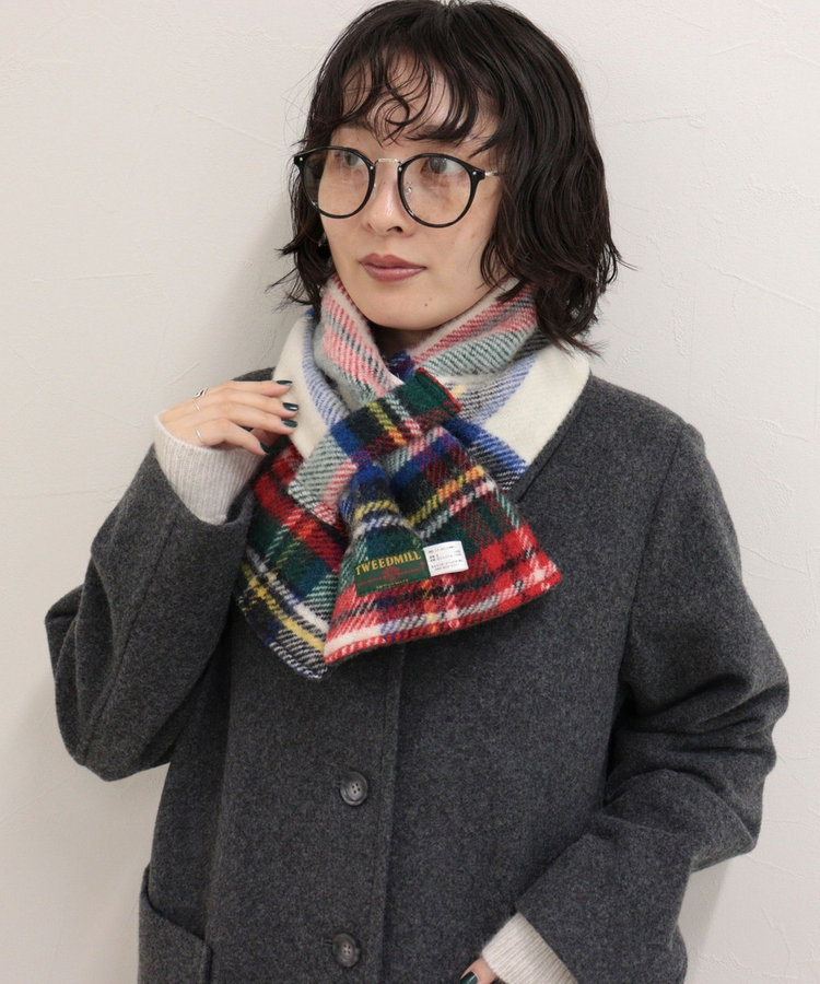 【TWEEDMILL/ツイードミル】別注カラーウール×フリースリバーマフラー