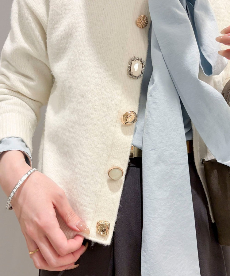【TORRAZZO DONNA】【林(mayumi_nol)別注】別注ビジューカーディガン