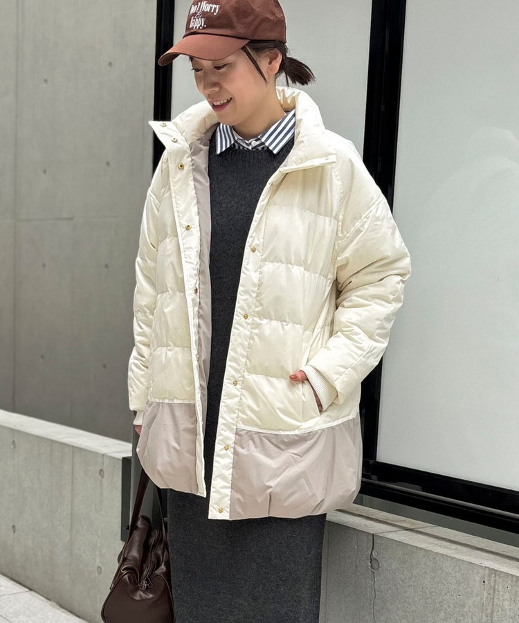 エアリースタンドミドルピュアダウンジャケット（5-0819-6-08-001