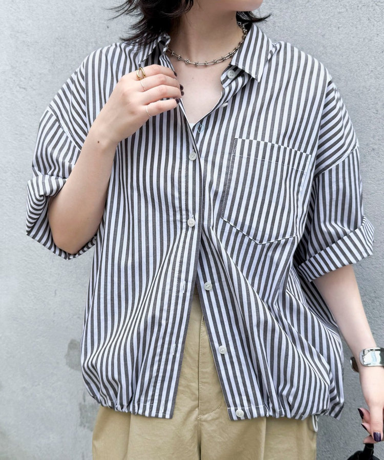 ［WEB限定 SPECIAL SALE！］【人気につき半袖Ver.で再登場】汗染み軽減加工COTTON半袖シャツブルゾン
