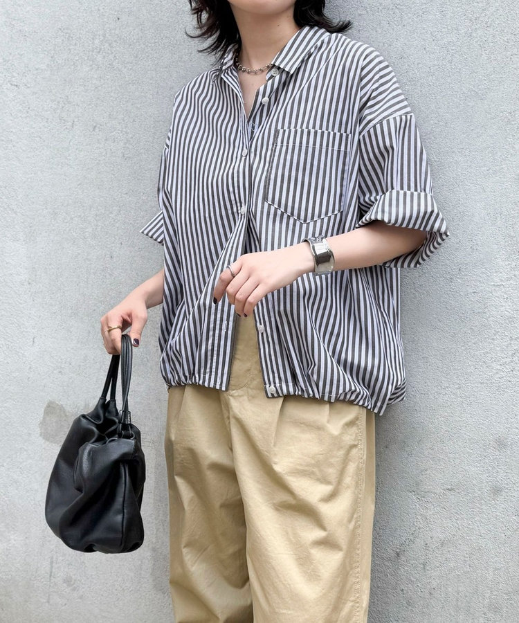 ［WEB限定 SPECIAL SALE！］【人気につき半袖Ver.で再登場】汗染み軽減加工COTTON半袖シャツブルゾン