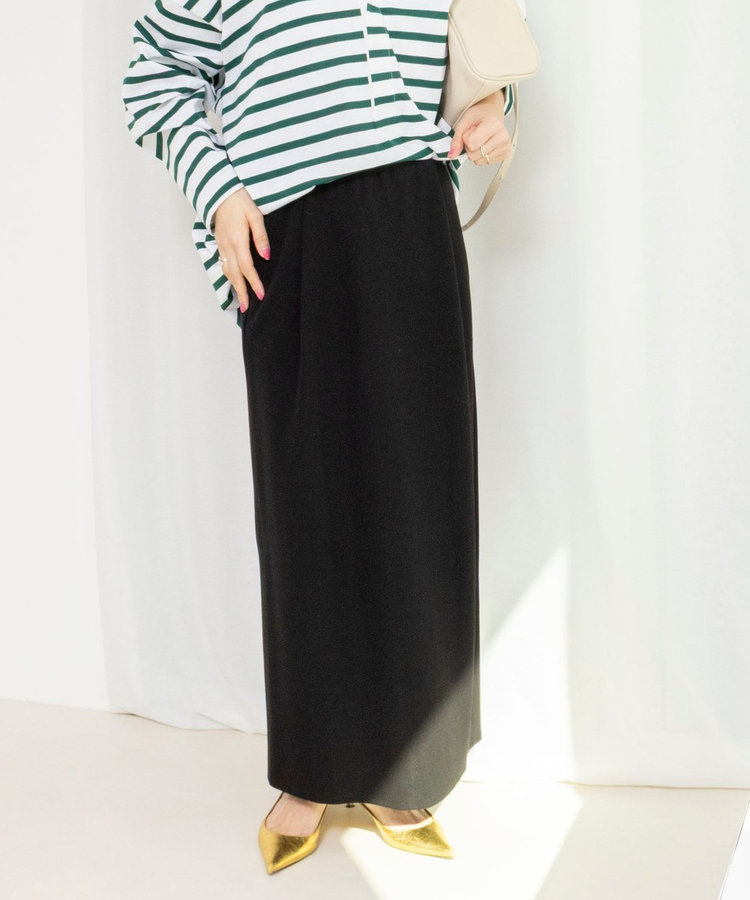 【WEB限定】ウォッシャブルソフトリブスマートスカート