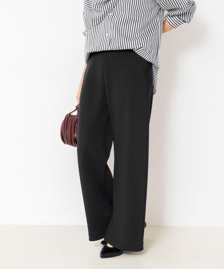 【NOLLEY’S mgr.松葉☆別注サイズ・一部WEB限定カラーアイテム】《セットアップ対応》ウォッシャブルツイルバイヤス美脚パンツ