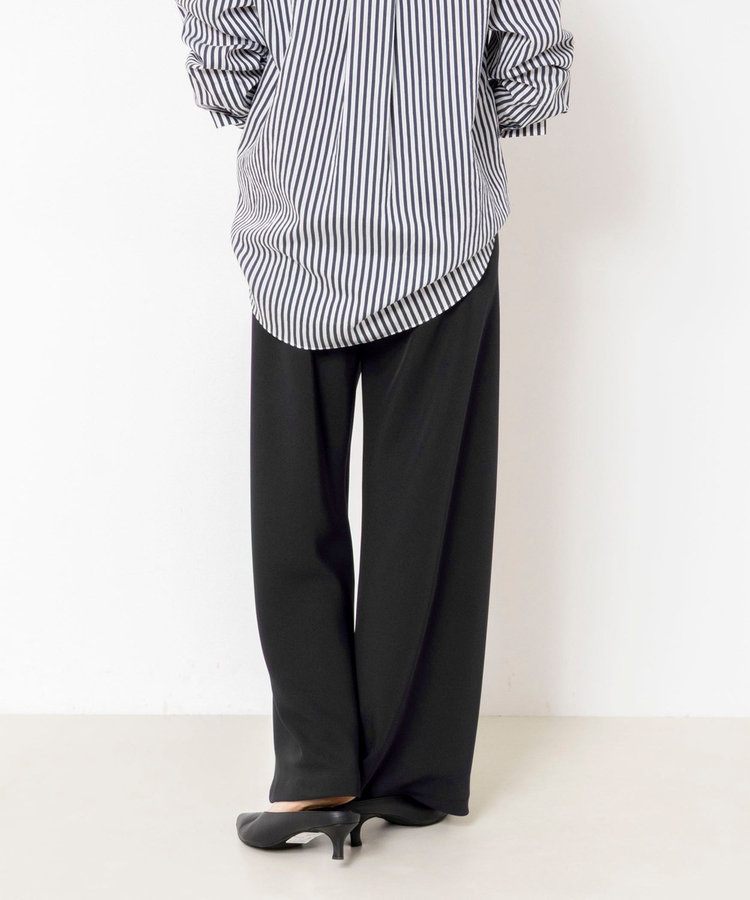 【NOLLEY’S mgr.松葉☆別注サイズ・一部WEB限定カラーアイテム】《セットアップ対応》ウォッシャブルツイルバイヤス美脚パンツ