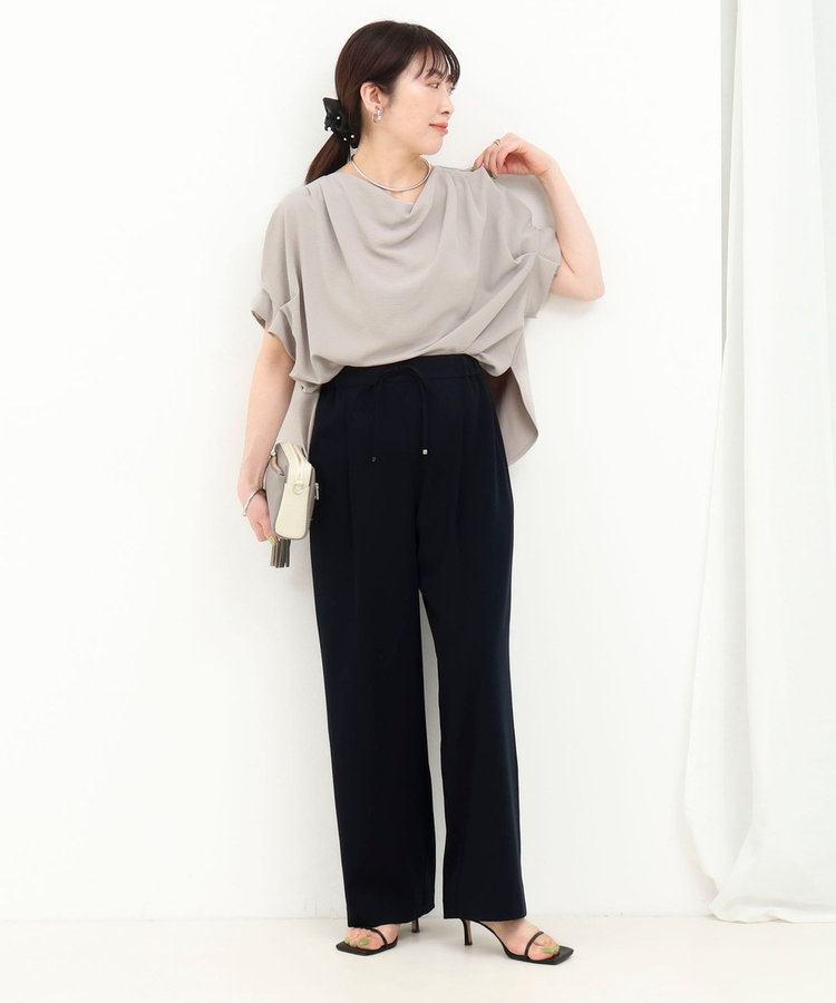 《UVカット接触冷感》ハイストレッチブラウス