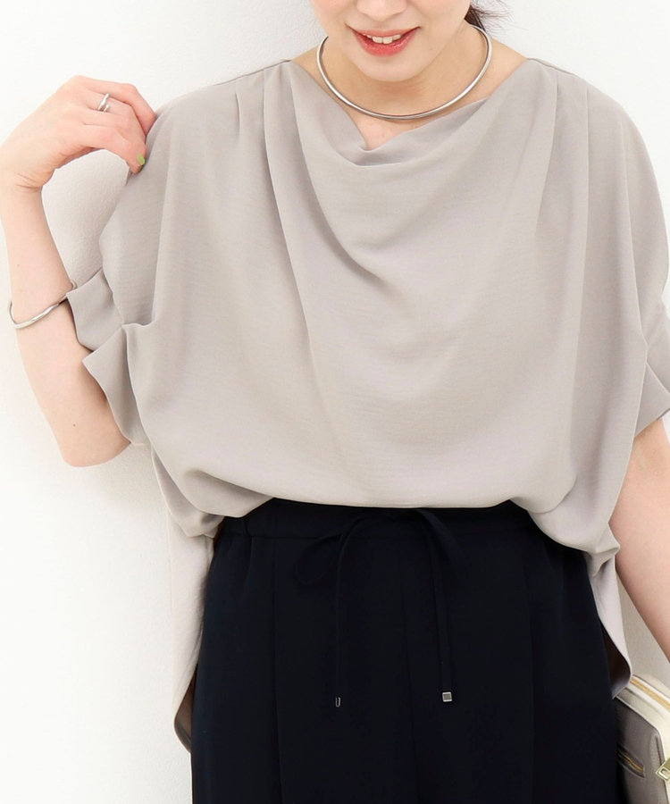 《UVカット接触冷感》ハイストレッチブラウス