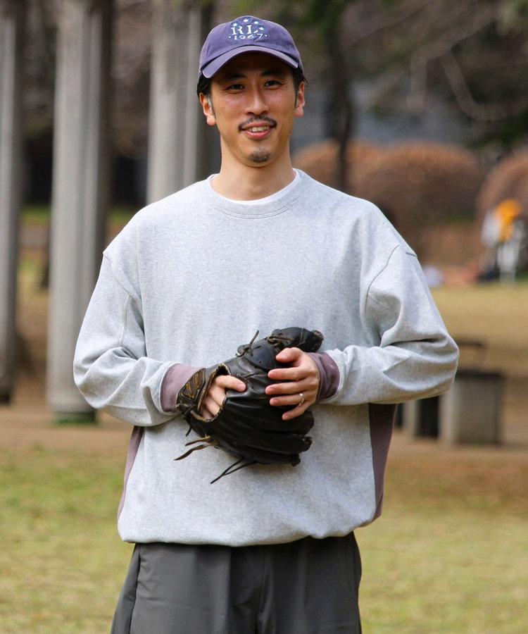 【一枚でサマになる】ブークレ配色ラインプルオーバー