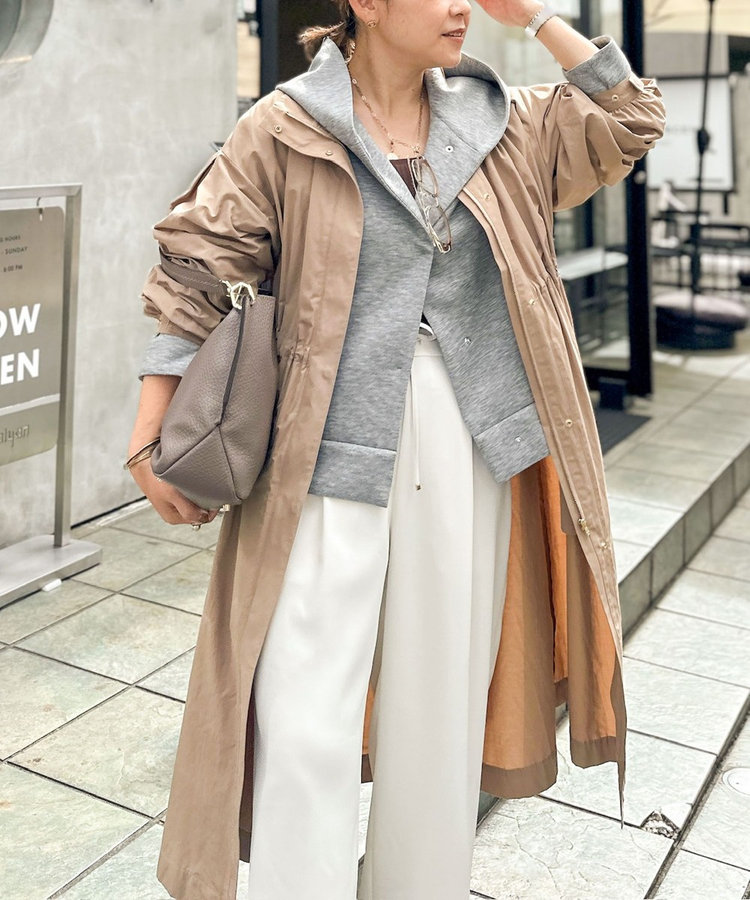 追加】《セットアップ対応》ウォッシャブルエアボールフードブルゾン