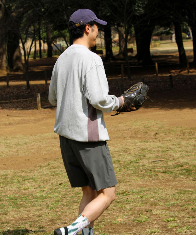 【一枚でサマになる】ブークレ配色ラインプルオーバー