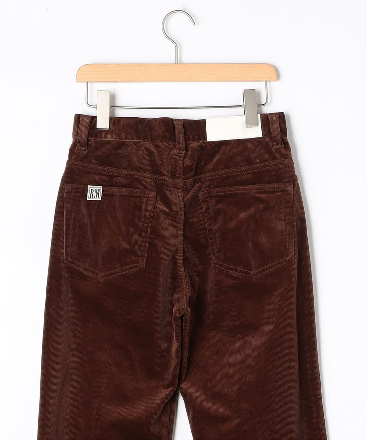 《5サイズ展開》【RM denim】ウォッシャブルセンタープレス裾デザインコーデュロイパンツ