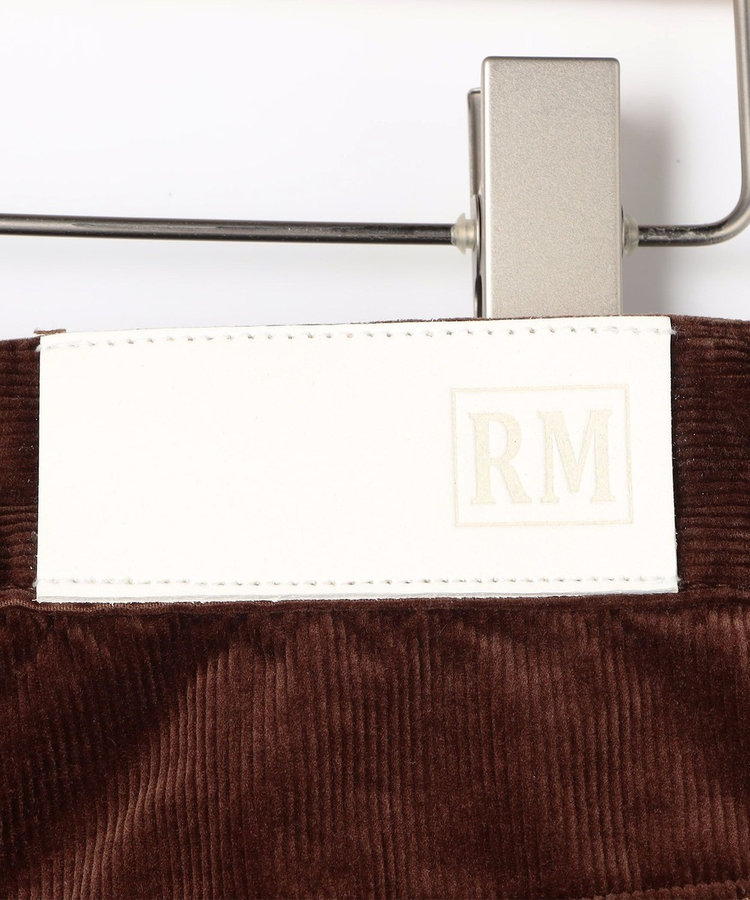 《5サイズ展開》【RM denim】ウォッシャブルセンタープレス裾デザインコーデュロイパンツ