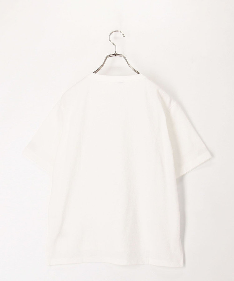ドライタッチ天竺ヘンリーネックパール釦Tee