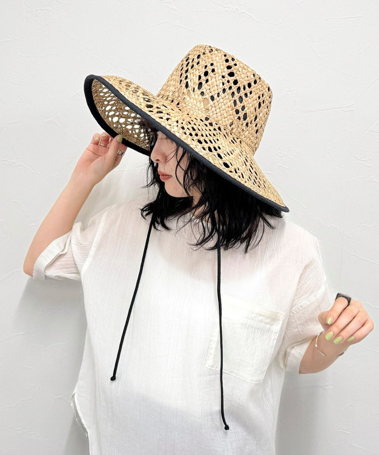 foxco ストローハット foxco ストローハット notre jardin
