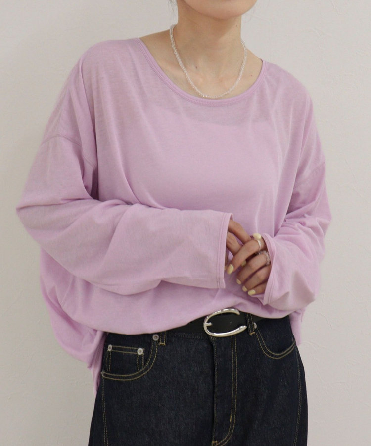 ヘンリー2WAYルーズロンTシャツ