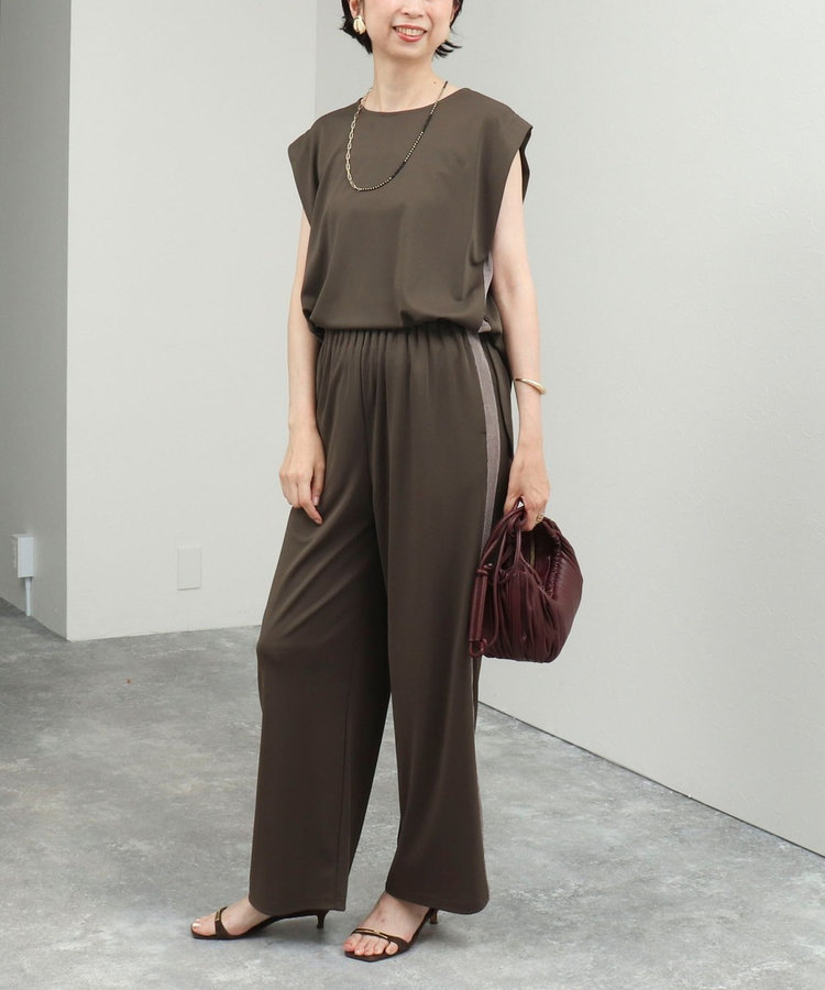 【美品】stein セットアップ GR.BROWN 接触冷感・UVカット》32Gスムースセットアップ（6-0819-5-01-013